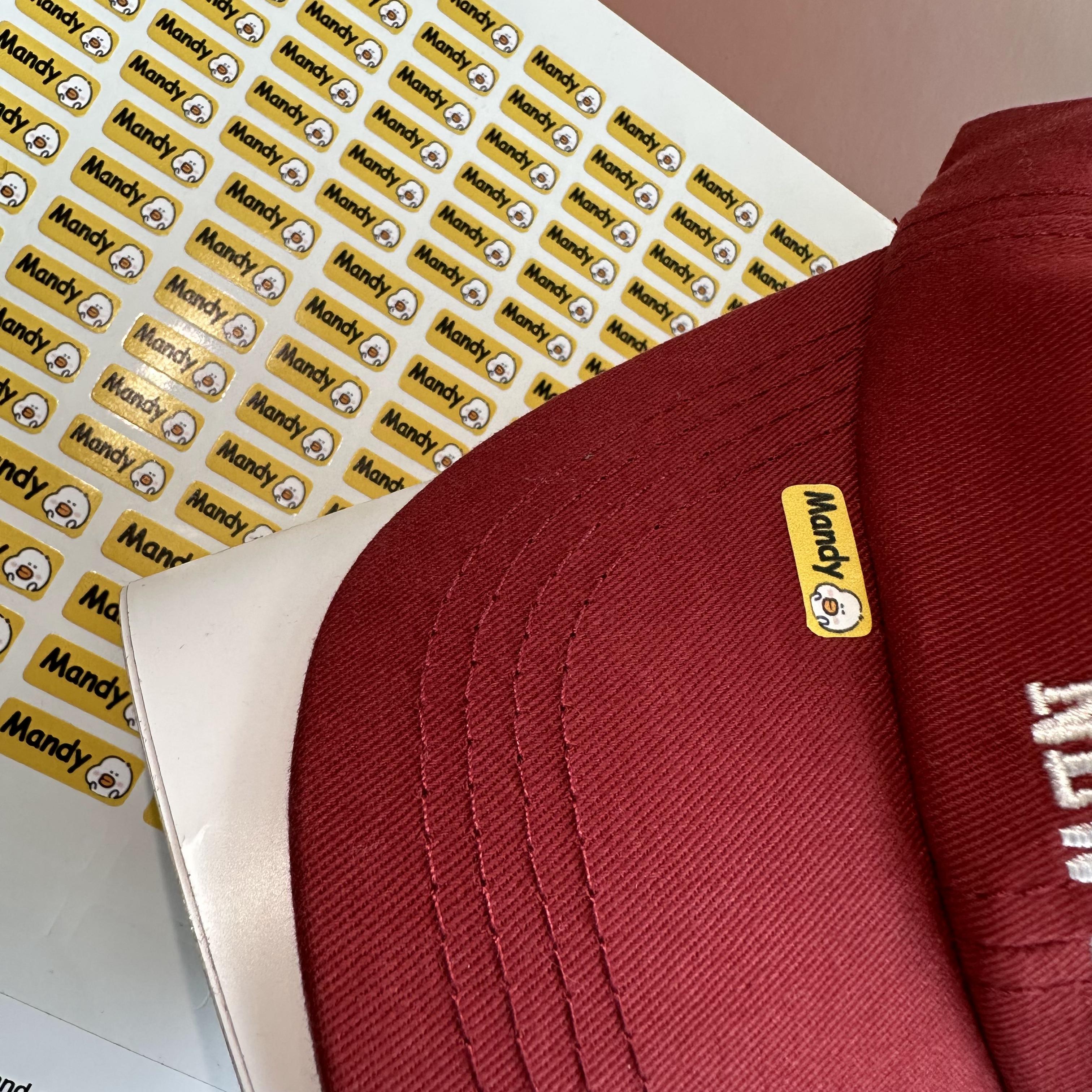 personalized name labels for clothes personalizované menovky na oblečenie