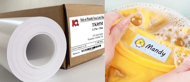 Umývateľné oblečenie štítok Materiál pre starostlivosť štítky