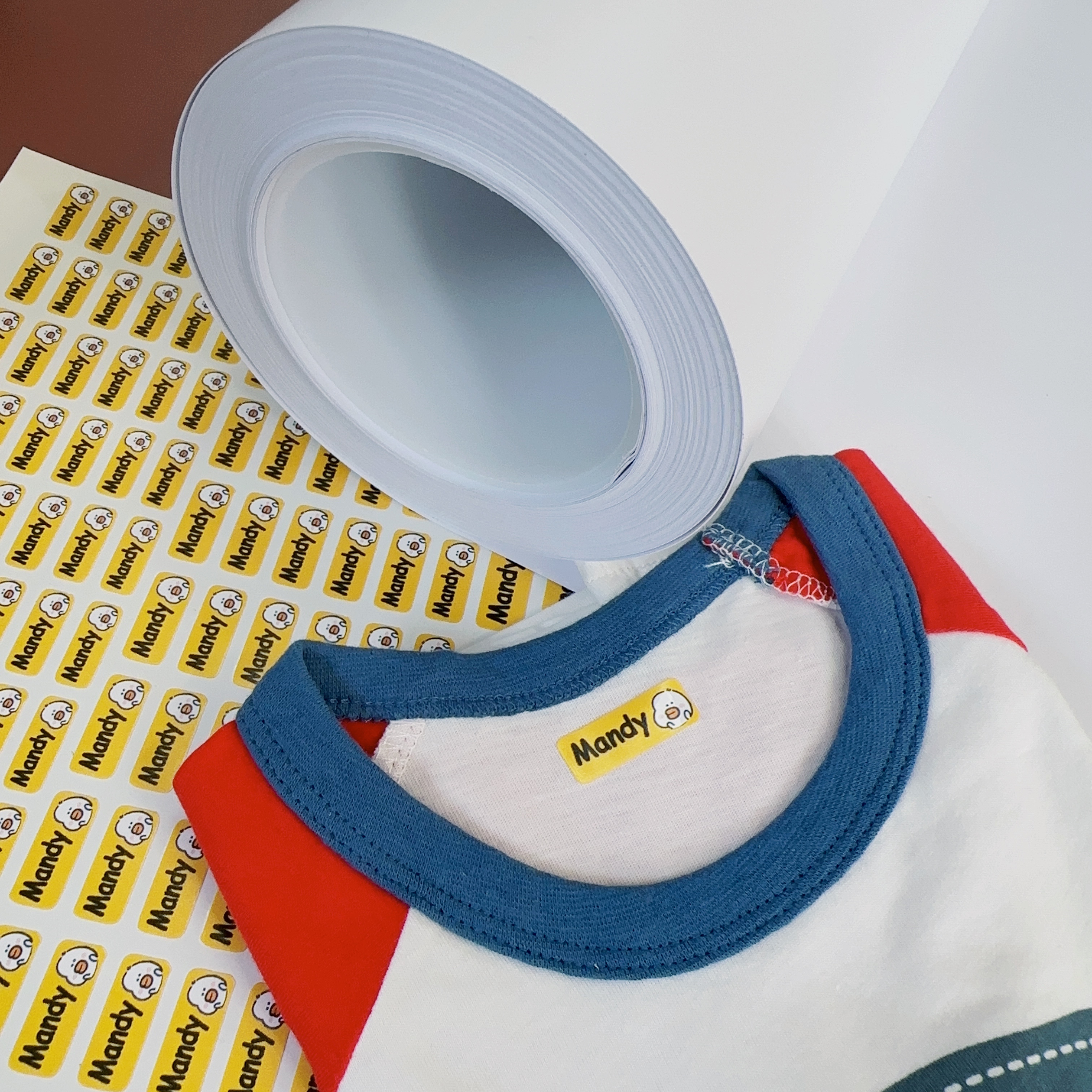 detské menovky na oblečenie